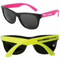 Neon Sunglasses w/ Black Frame